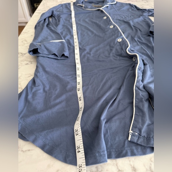 Kindred Bravely Maternity Clea Long Sleeve Postpartum Nightgown Blue- Medium - Picture 5 of 6